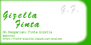 gizella finta business card